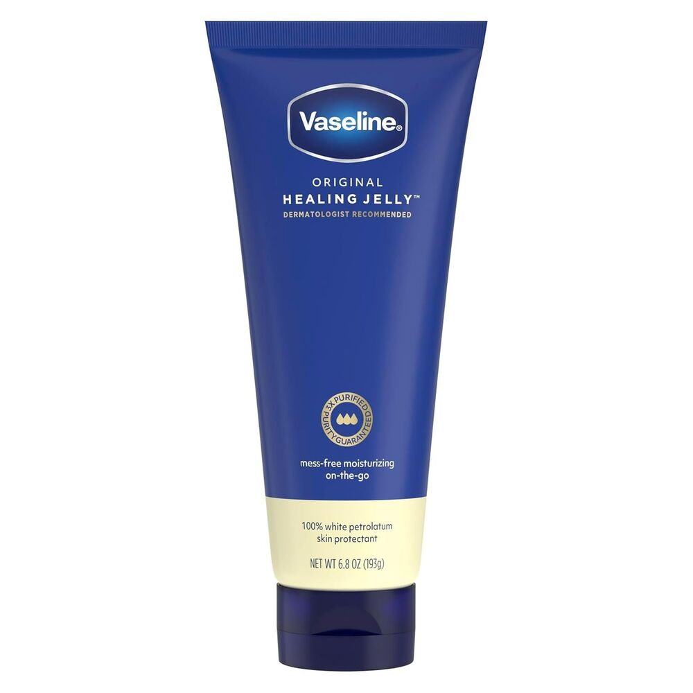 Vaseline Original Petroleum Healing Jelly Tube For Dry Skin Fragrance-Free 6.8oz